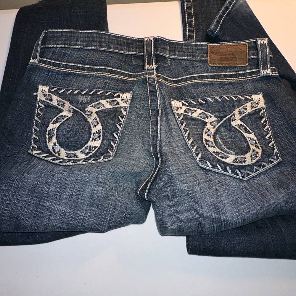 Big Star Blue Liv Boot Cut Jeans SZ 31XL - Picture 5 of 13